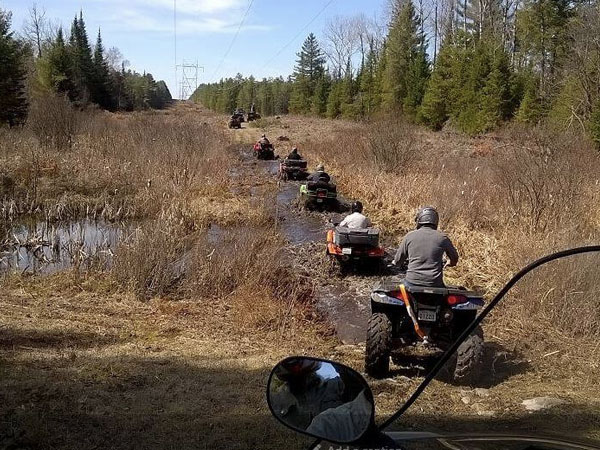 ATV trail riding